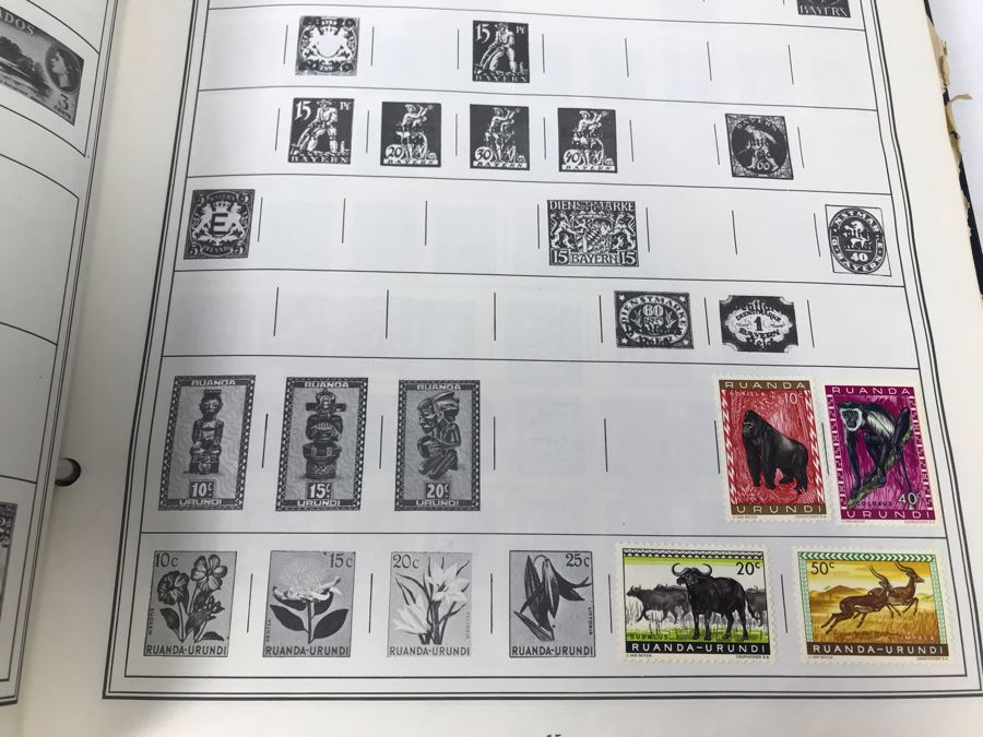 Ambassador Stamp Album With Stamps - See Photos For Some Of The Stamps In Book [Photo 9]