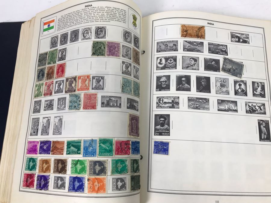 Ambassador Stamp Album With Stamps - See Photos For Some Of The Stamps In Book [Photo 31]