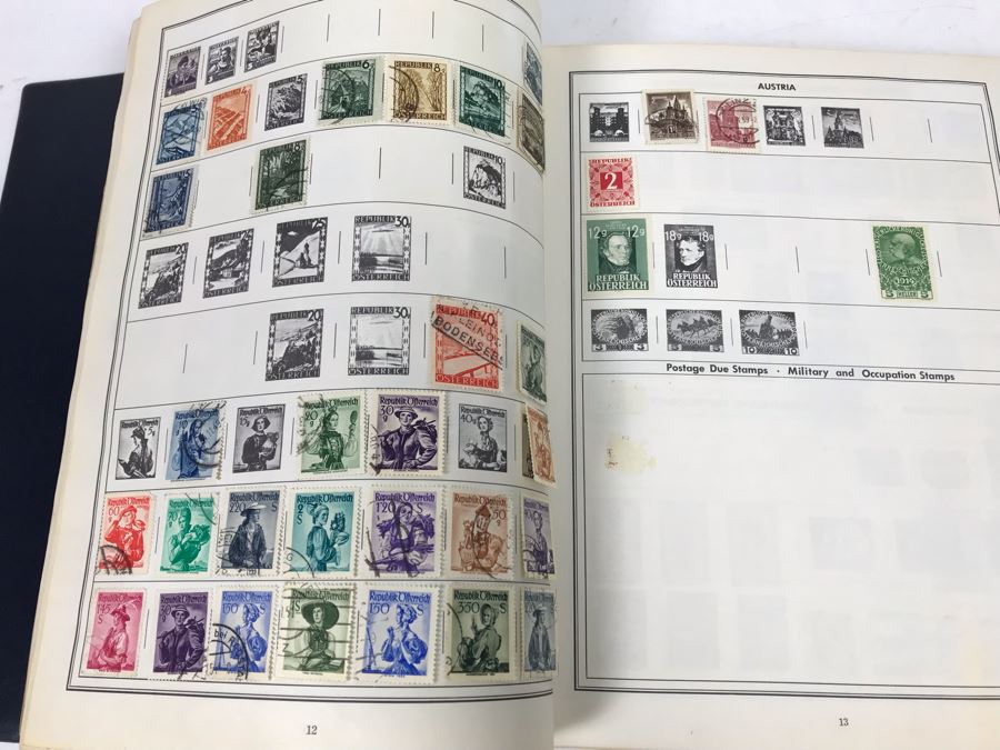 Ambassador Stamp Album With Stamps - See Photos For Some Of The Stamps In Book [Photo 8]