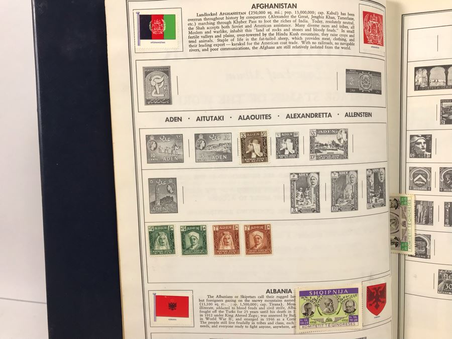Ambassador Stamp Album With Stamps - See Photos For Some Of The Stamps In Book [Photo 5]