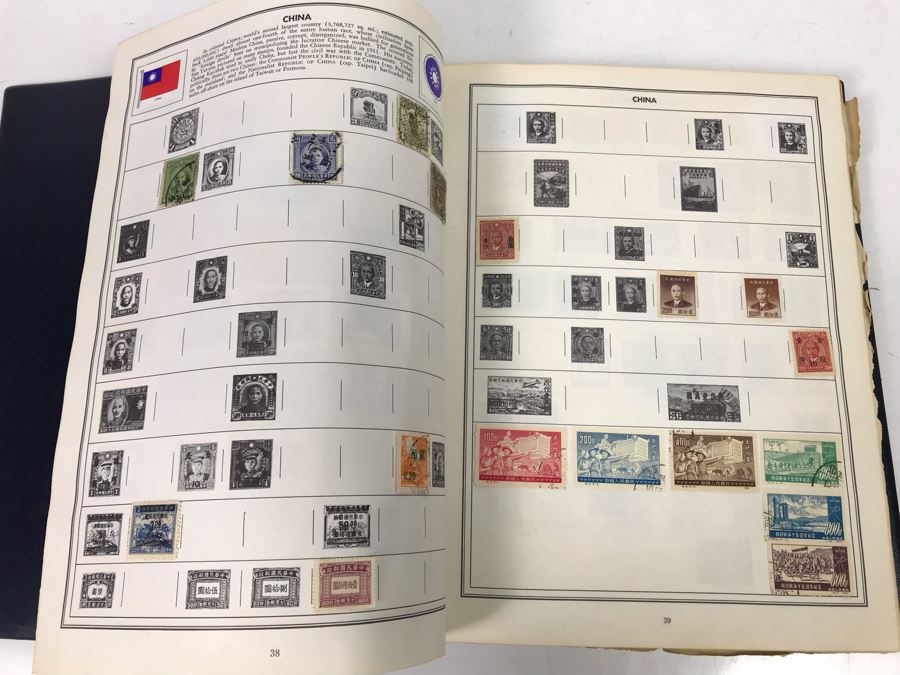 Ambassador Stamp Album With Stamps - See Photos For Some Of The Stamps In Book [Photo 17]