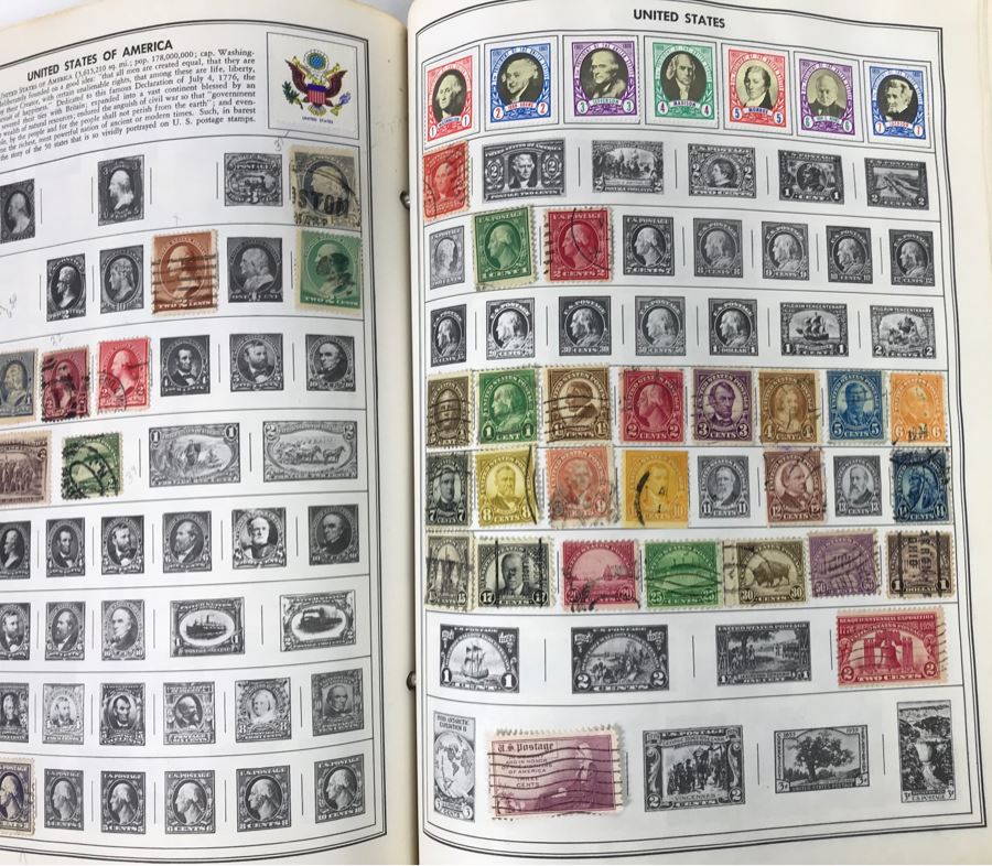 Ambassador Stamp Album With Stamps - See Photos For Some Of The Stamps In Book [Photo 45]