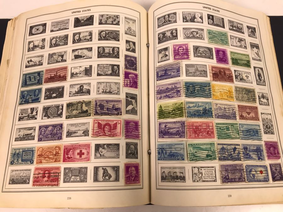 Ambassador Stamp Album With Stamps - See Photos For Some Of The Stamps In Book [Photo 51]