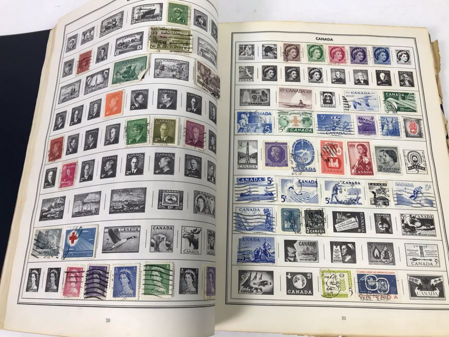 Ambassador Stamp Album With Stamps - See Photos For Some Of The Stamps In Book [Photo 15]