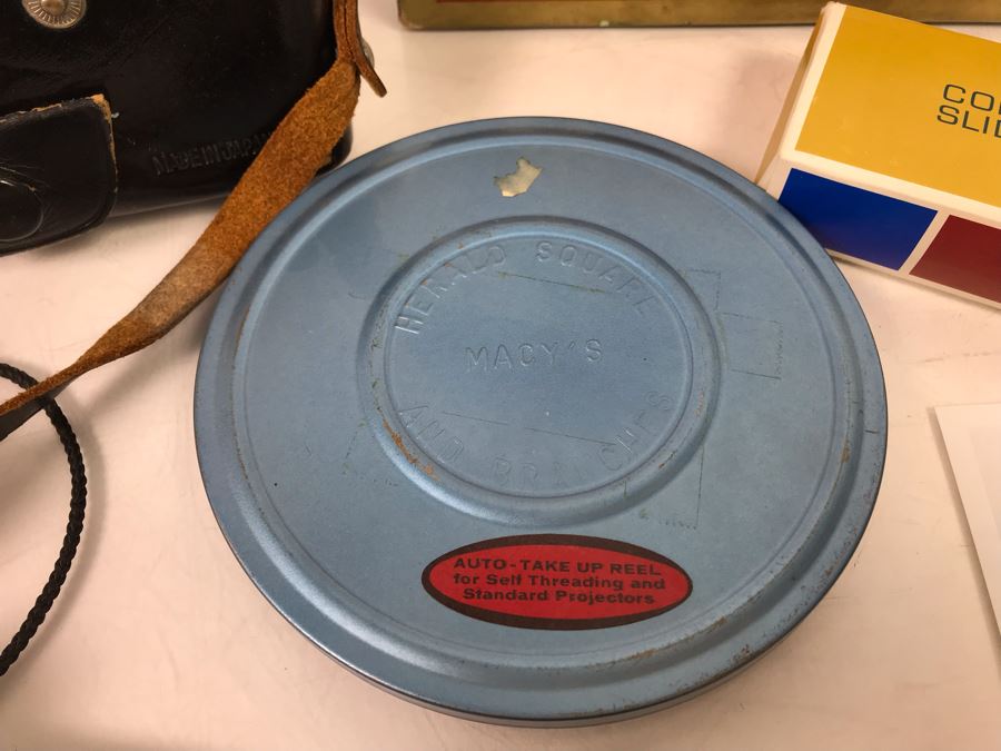 Vintage Konica Film Camera With Light Meter And Various Photographs And Slides - See Photos [Photo 8]