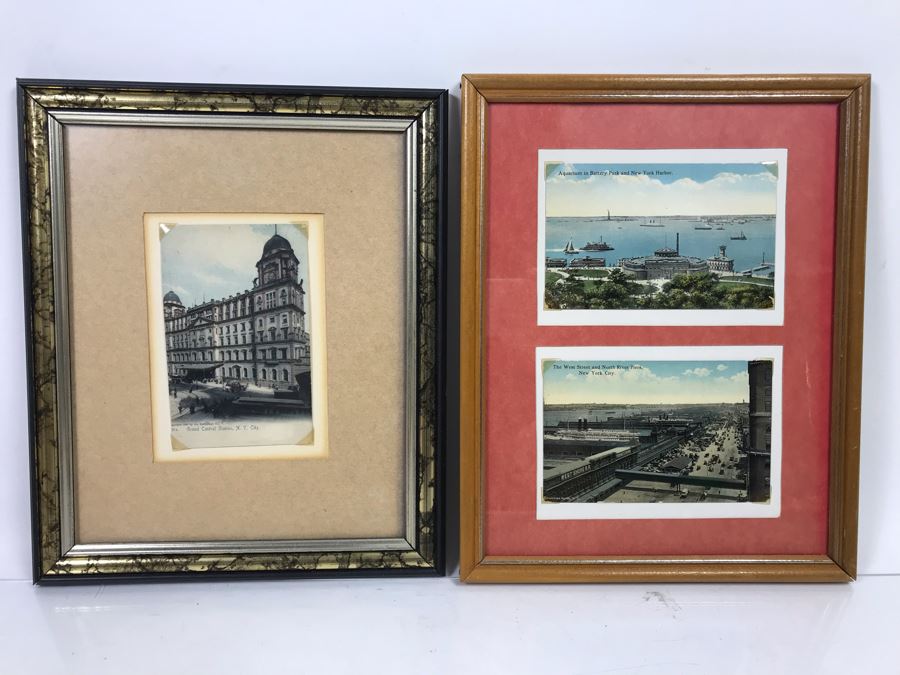 Framed Vintage Postcards