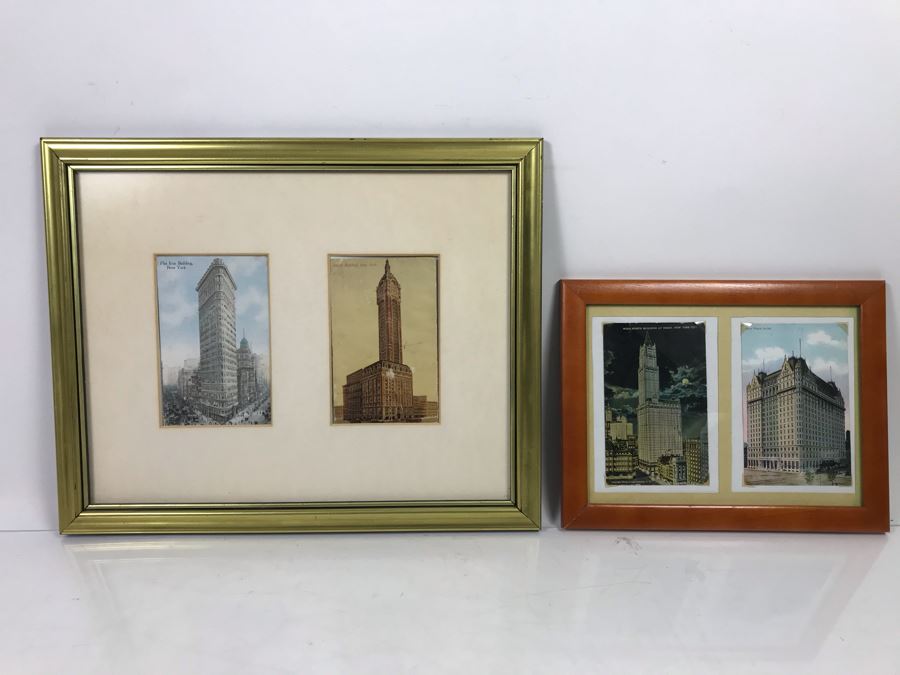 Framed Vintage Postcards