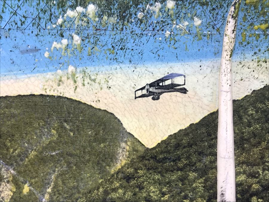 Antique 1906 Calendar With Metal Nautical Themed Holder And Delaware Water Gap Painting [Photo 8]