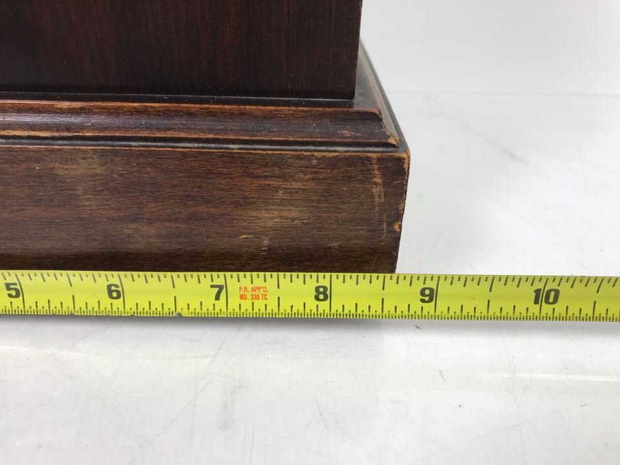 Vintage E. Ingraham Co Bristol Conn Clock - Frame That Holds Glass Face Needs To Be Soldered To Hinge 13'H X 8.5'W [Photo 22]