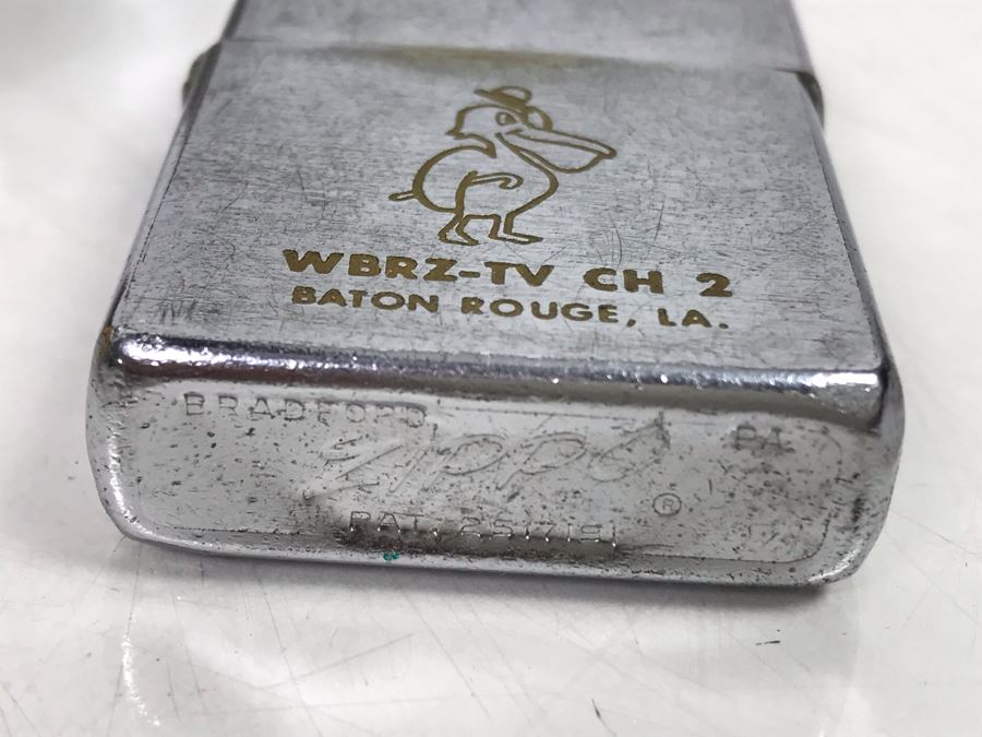 Carved Wooden Box And Vintage Collectible Advertising Lighters: Golden Nugget, Salem, Camel - See Photos [Photo 9]