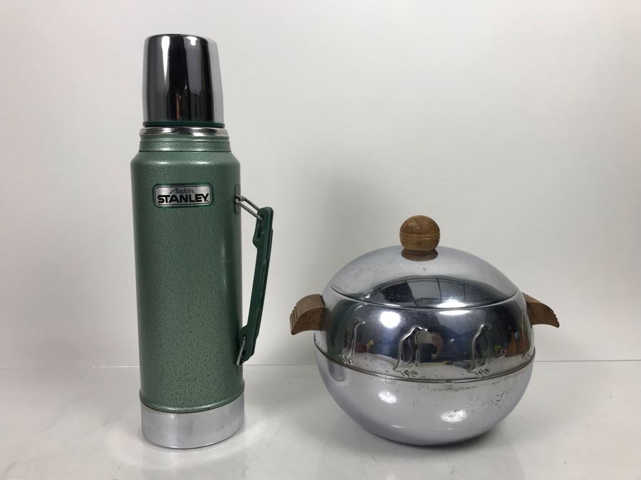 Mid-Century Penguin Hot & Cold Server And Aladdin Stanley Thermos