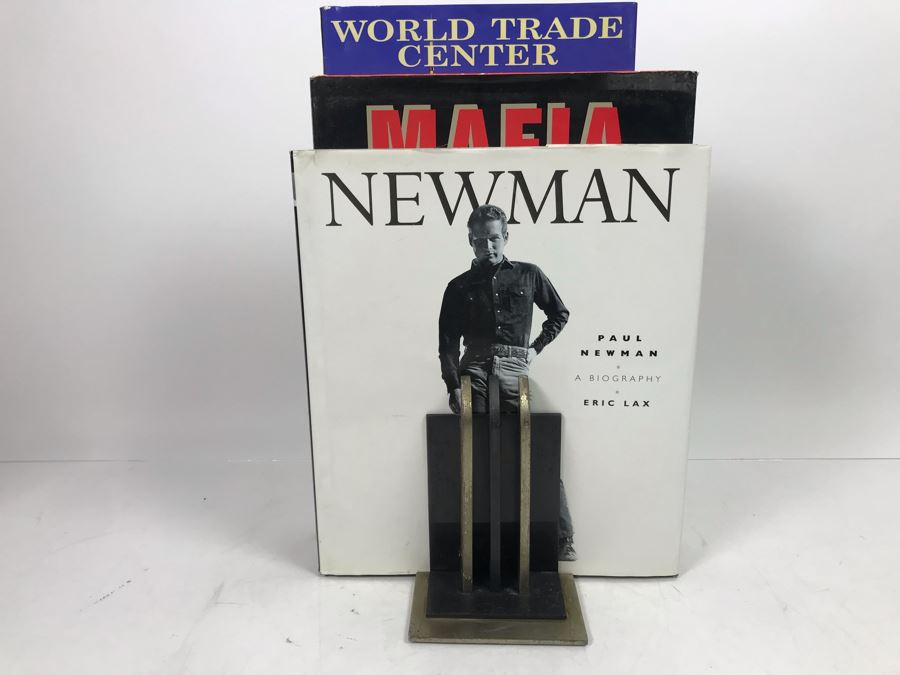 Pair Of Metal Art Deco Bookends By Chase And Book Collection - See Photos [Photo 4]