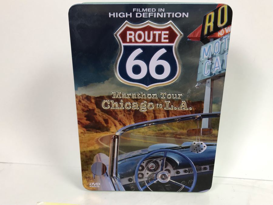 Historic Route 66 Wall Plaque, Metal Sign, License Plate, Books And DVD Collection [Photo 8]