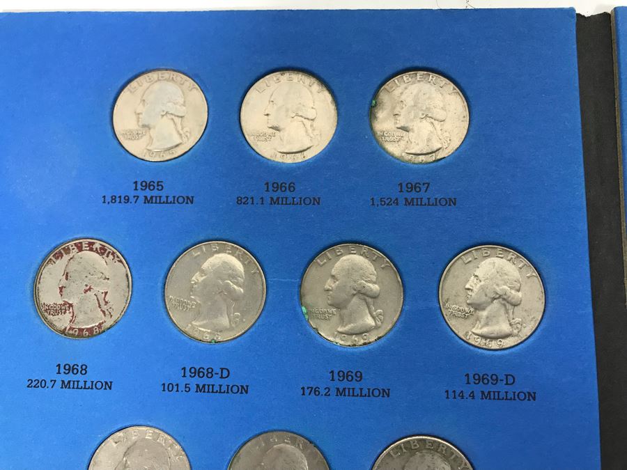 Whitman Coin Folders Of Washington Quarters, Lincoln Memorial Cents And Jefferson Nickels - See Photos For Coins [Photo 5]