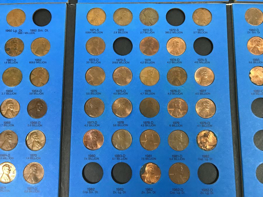Whitman Coin Folders Of Washington Quarters, Lincoln Memorial Cents And Jefferson Nickels - See Photos For Coins [Photo 12]