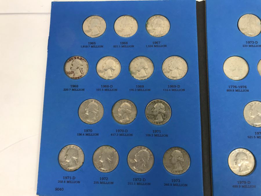 Whitman Coin Folders Of Washington Quarters, Lincoln Memorial Cents And Jefferson Nickels - See Photos For Coins [Photo 4]