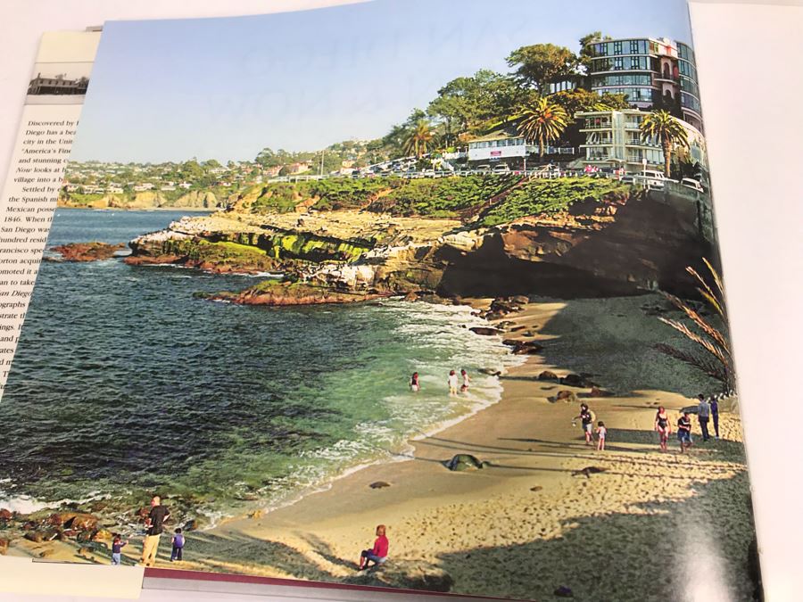 Wooden And Embossed Copper Art Deco Bookends With Book Lot: Man & Yosemite, San Diego Then And Now, Las Vegas Through The Generations, Pacific Coastal Liners, Ghost Towns Of The West And More [Photo 15]