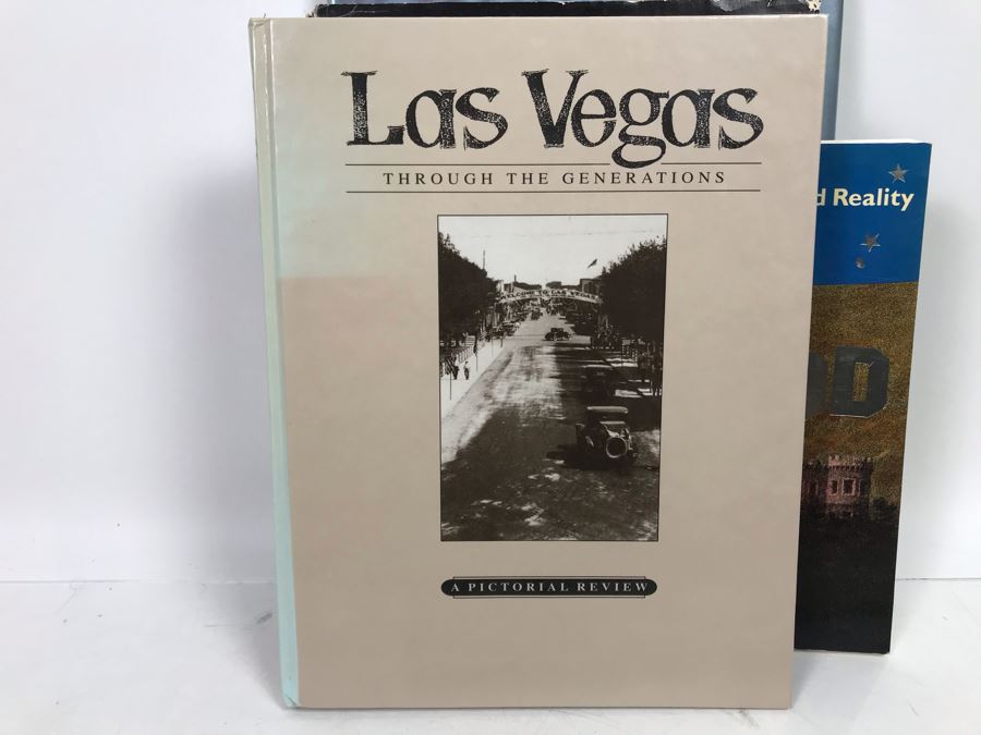 Wooden And Embossed Copper Art Deco Bookends With Book Lot: Man & Yosemite, San Diego Then And Now, Las Vegas Through The Generations, Pacific Coastal Liners, Ghost Towns Of The West And More [Photo 17]