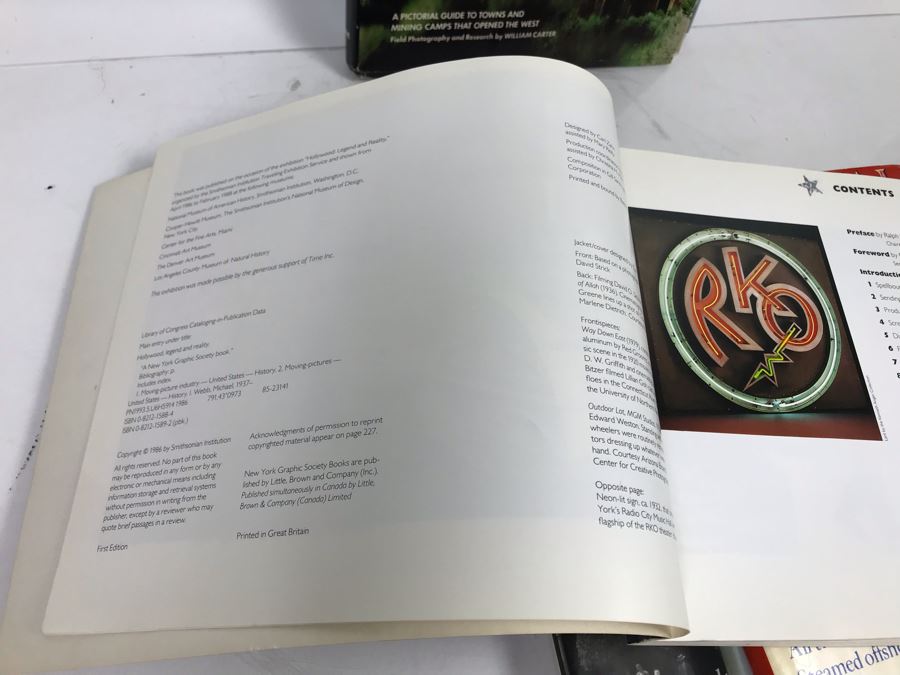 Wooden And Embossed Copper Art Deco Bookends With Book Lot: Man & Yosemite, San Diego Then And Now, Las Vegas Through The Generations, Pacific Coastal Liners, Ghost Towns Of The West And More [Photo 23]