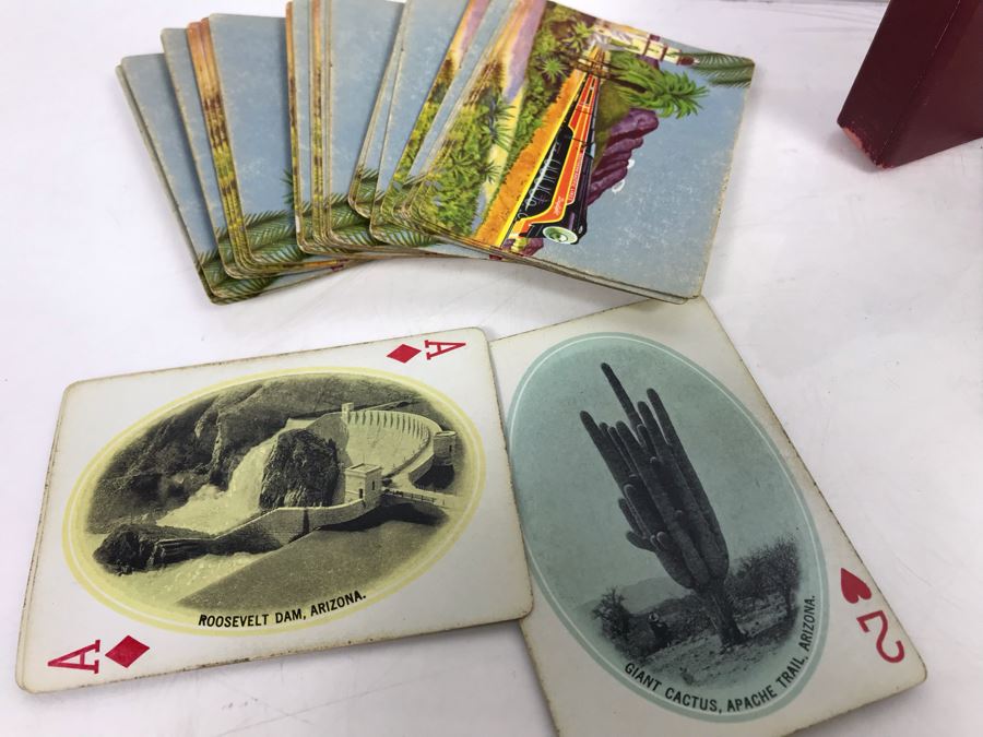 Vintage Southern Pacific Railroad Lines Playing Cards And Vintage Railroad Photograph [Photo 6]