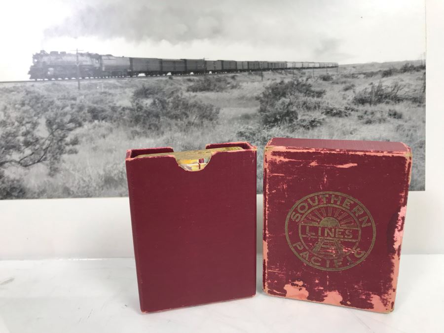 Vintage Southern Pacific Railroad Lines Playing Cards And Vintage Railroad Photograph [Photo 9]