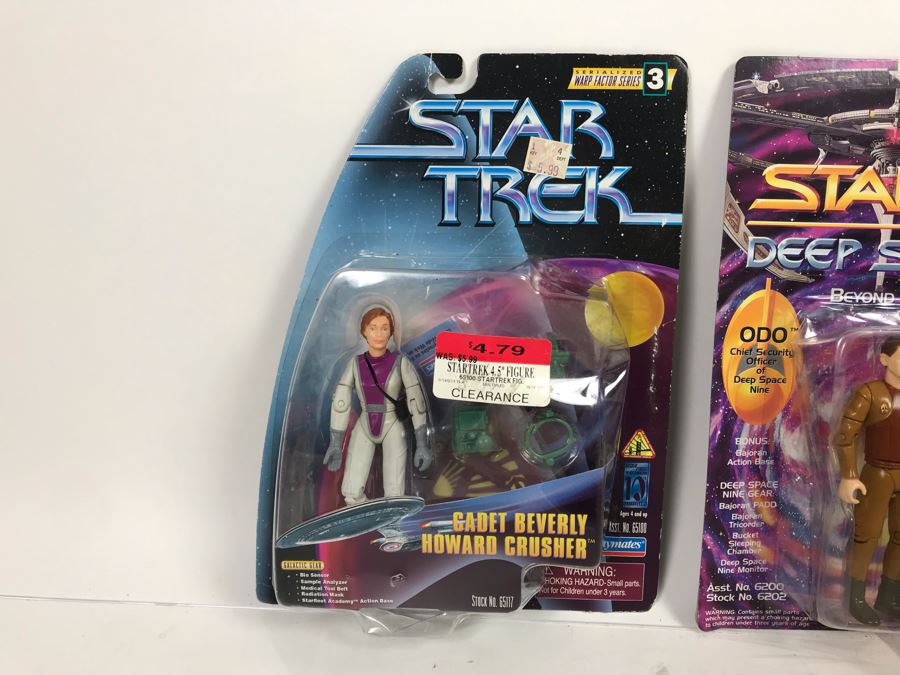 (3) Star Trek Action Figures On Cards [Photo 4]