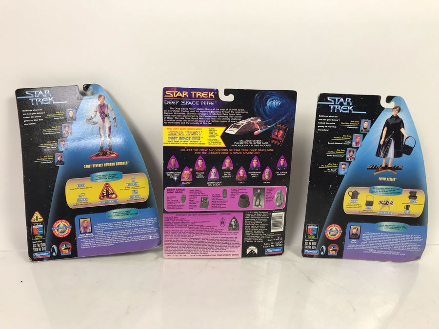 (3) Star Trek Action Figures On Cards [Photo 8]