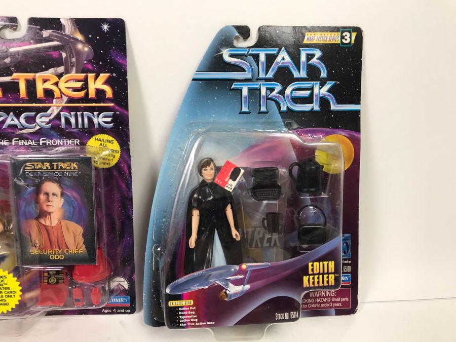 (3) Star Trek Action Figures On Cards [Photo 6]