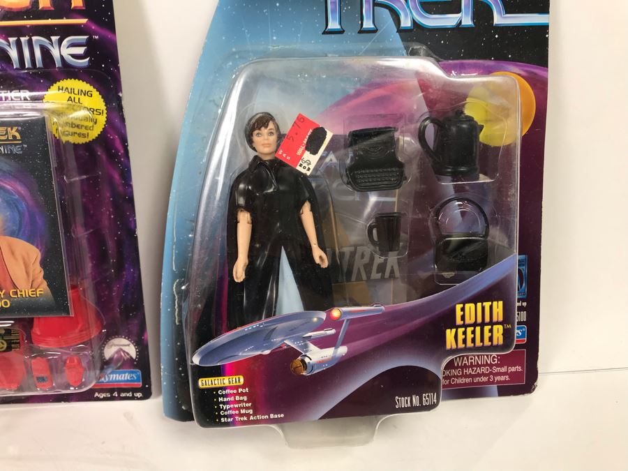 (3) Star Trek Action Figures On Cards [Photo 7]