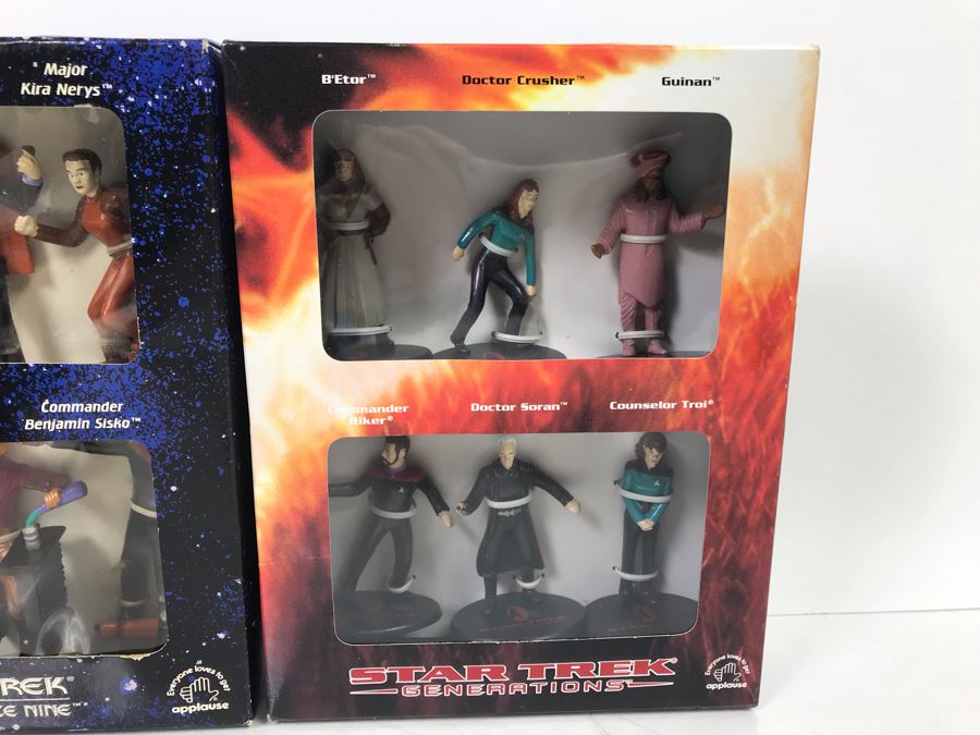 (2) Star Trek Space Action Figures Sets: Deep Space Nine And Generations [Photo 5]