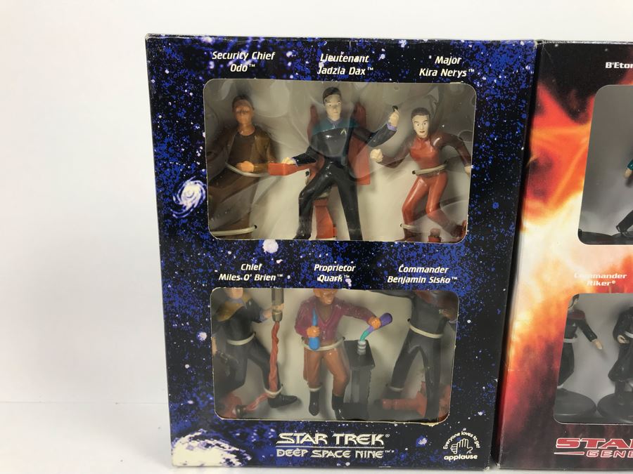 (2) Star Trek Space Action Figures Sets: Deep Space Nine And Generations [Photo 2]