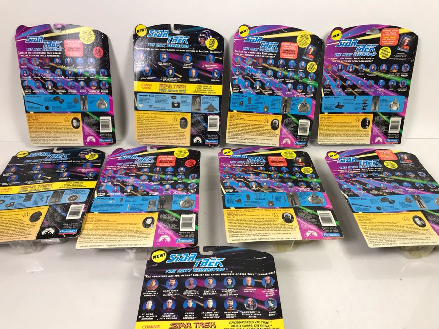 (9) Star Trek The Next Generation Action Figures On Cards [Photo 13]