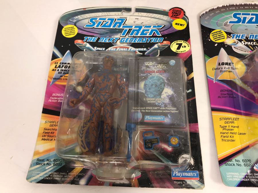 (9) Star Trek The Next Generation Action Figures On Cards [Photo 9]