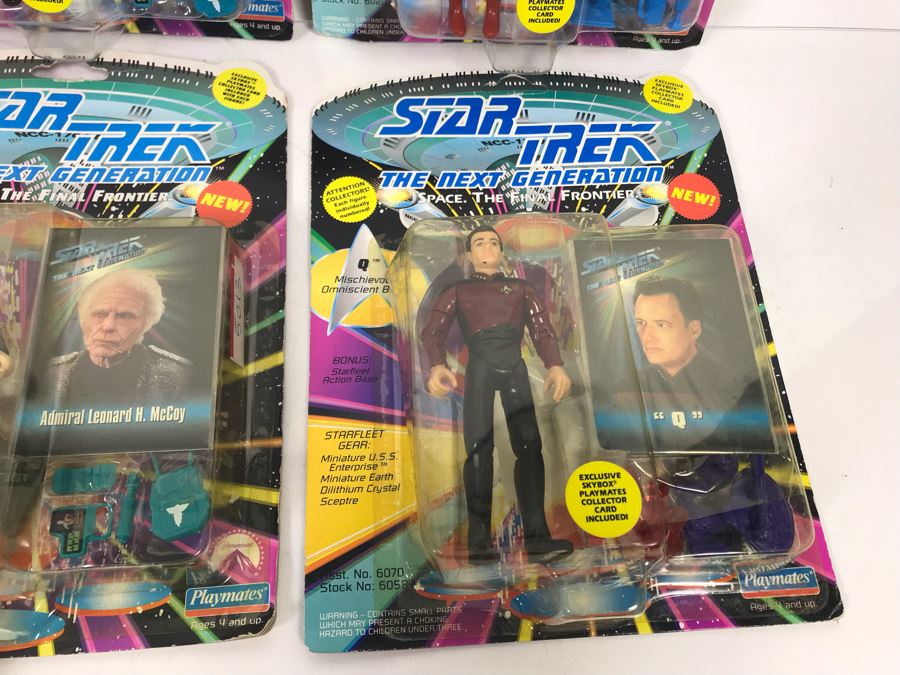 (9) Star Trek The Next Generation Action Figures On Cards [Photo 6]