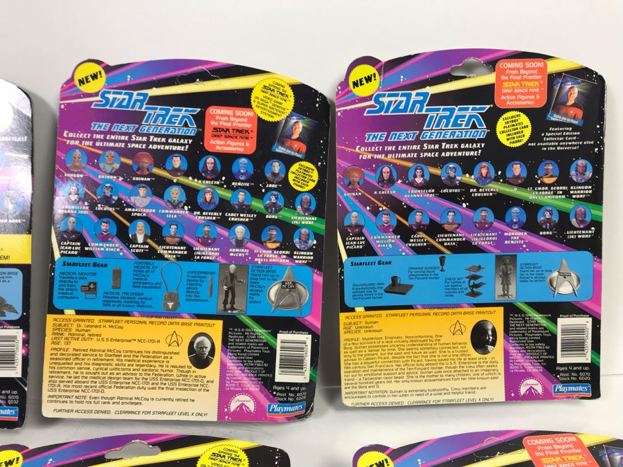 (9) Star Trek The Next Generation Action Figures On Cards [Photo 16]
