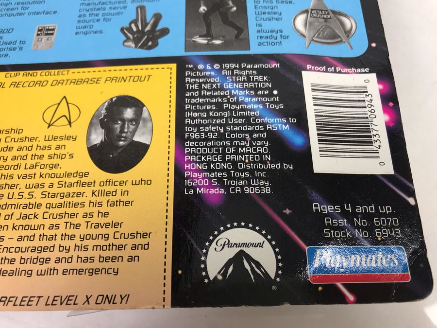 (9) Star Trek The Next Generation Action Figures On Cards [Photo 12]