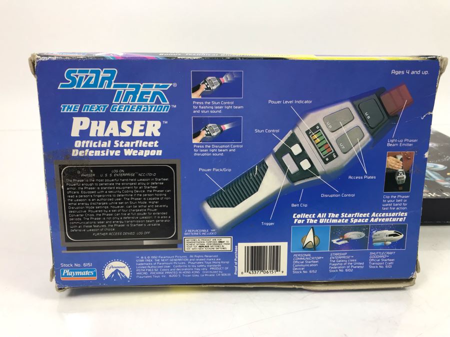 Star Trek The Next Generation Phaser Playmates, Star Fleet Battles Game And Federation Space Game - See Photos [Photo 5]