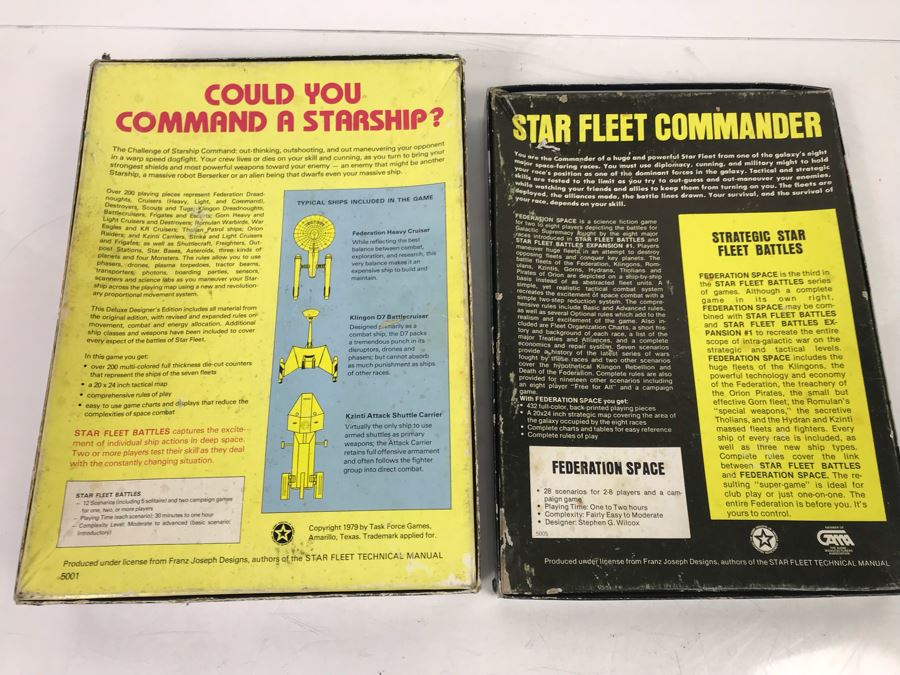 Star Trek The Next Generation Phaser Playmates, Star Fleet Battles Game And Federation Space Game - See Photos [Photo 8]