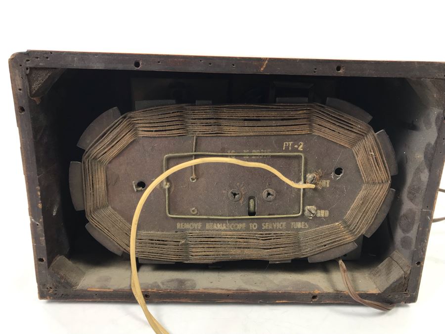 Vintage General Electric Art Deco Wooden Case Tube Radio Untested 11.5' X 7' [Photo 7]