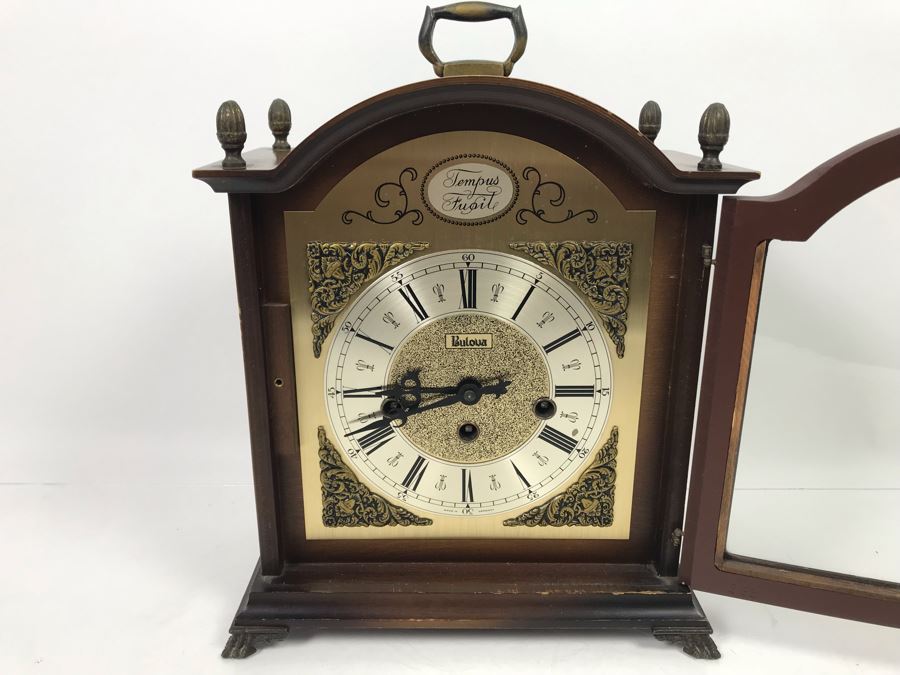 Bulova Watch Company Mantle Clock 340-020 Made In West Germany 13'H X 10'W [Photo 4]