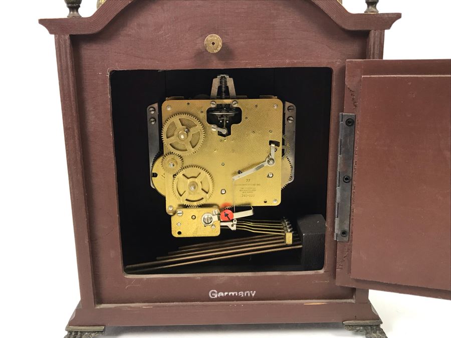 Bulova Watch Company Mantle Clock 340-020 Made In West Germany 13'H X 10'W [Photo 12]