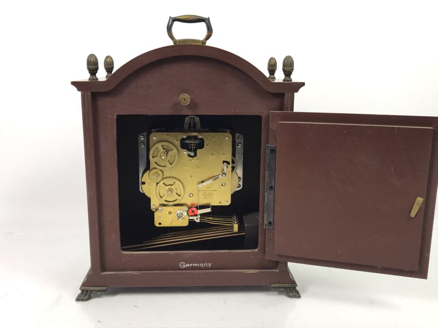 Bulova Watch Company Mantle Clock 340-020 Made In West Germany 13'H X 10'W [Photo 11]