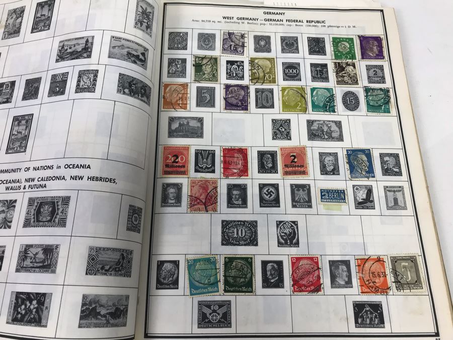 Vintage Stamp Album Book - See Photos For Some Of The Stamps [Photo 8]