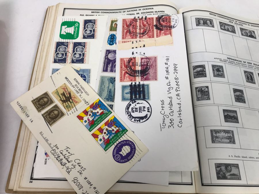 Vintage Stamp Album Book - See Photos For Some Of The Stamps [Photo 12]