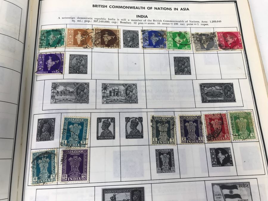 Vintage Stamp Album Book - See Photos For Some Of The Stamps [Photo 11]