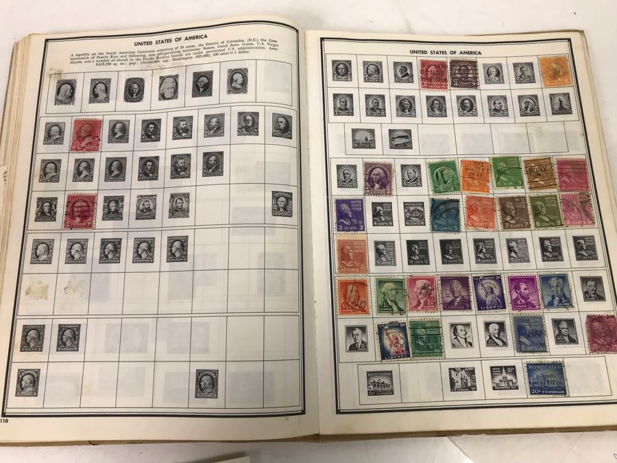 Vintage Stamp Album Book - See Photos For Some Of The Stamps [Photo 17]