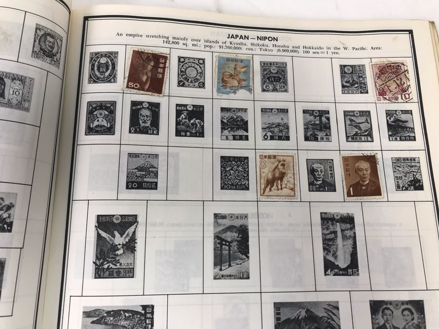 Vintage Stamp Album Book - See Photos For Some Of The Stamps [Photo 14]