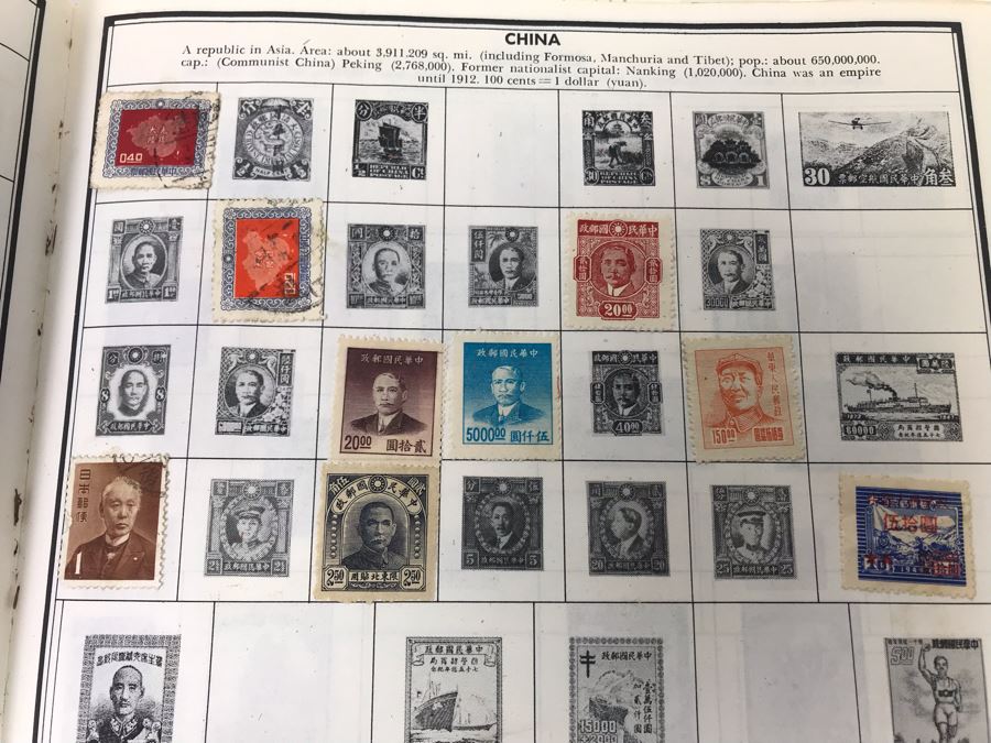 Vintage Stamp Album Book - See Photos For Some Of The Stamps [Photo 3]