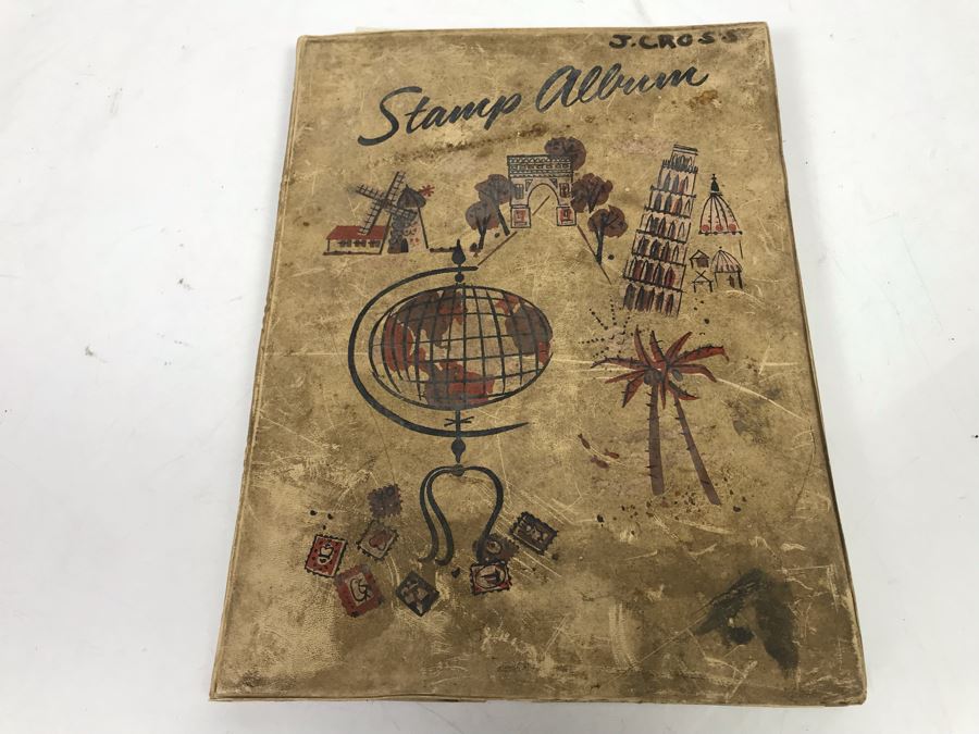 Vintage Stamp Album Book - See Photos For Some Of The Stamps