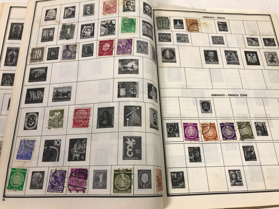 Vintage Stamp Album Book - See Photos For Some Of The Stamps [Photo 9]